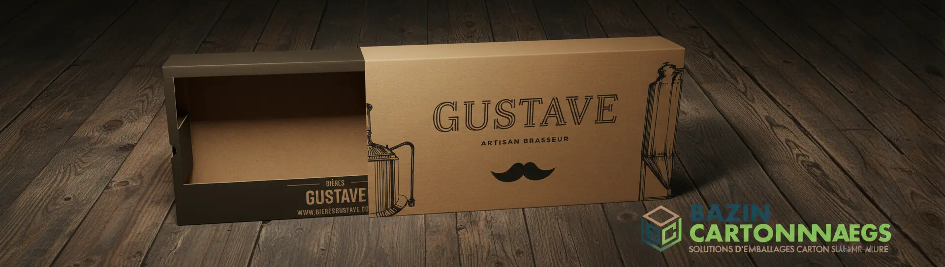 Coffret de présentation Bière Gustave